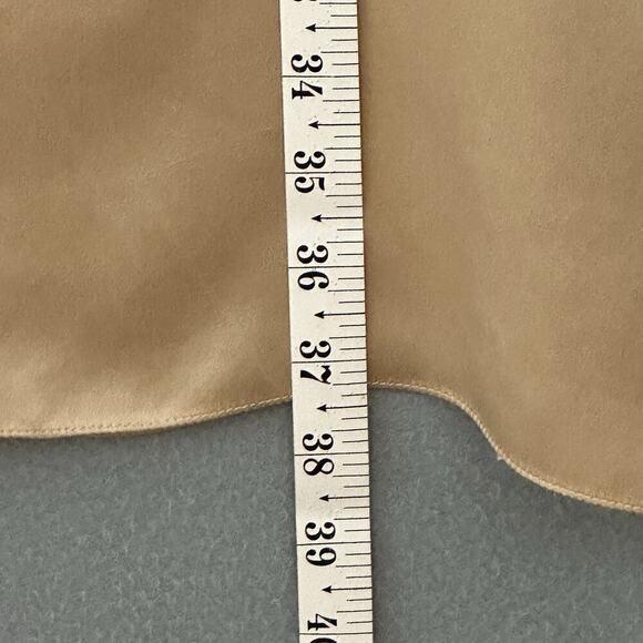 Rickie Freeman Teri Jon Womens Dress 4 Gold Silk Satin‎ Slip Cocktail Retro Y2K - Picture 11 of 13